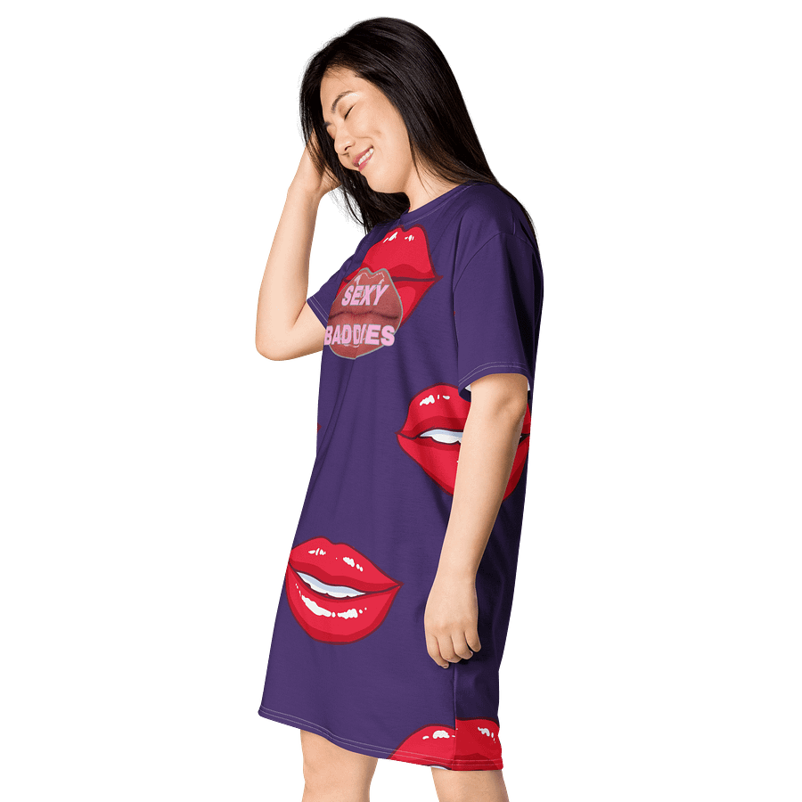 Glossy SexyBaddies Lips All-Over T-Shirt Dress Women product image (3)