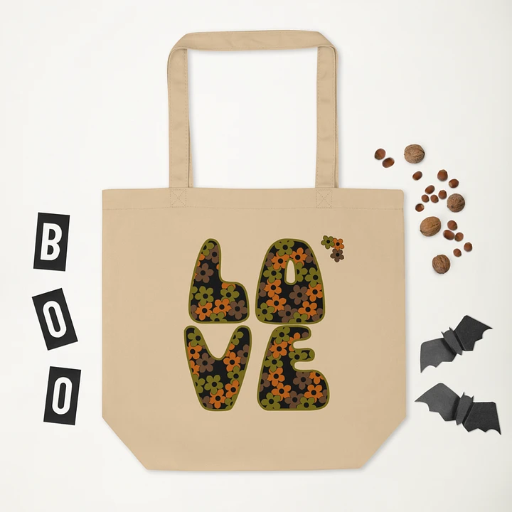 Retro Coloured LOVE Text Eco-Friendly Tote Bag product image (2)