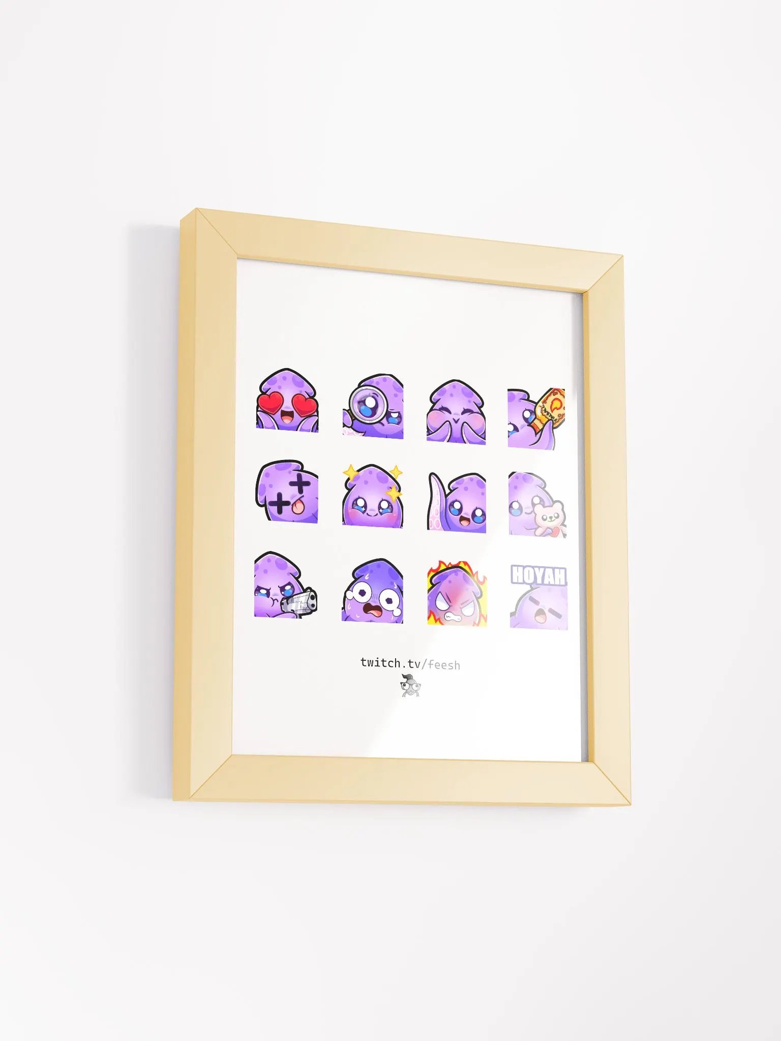 Squid Emote Set Poster product image (16)