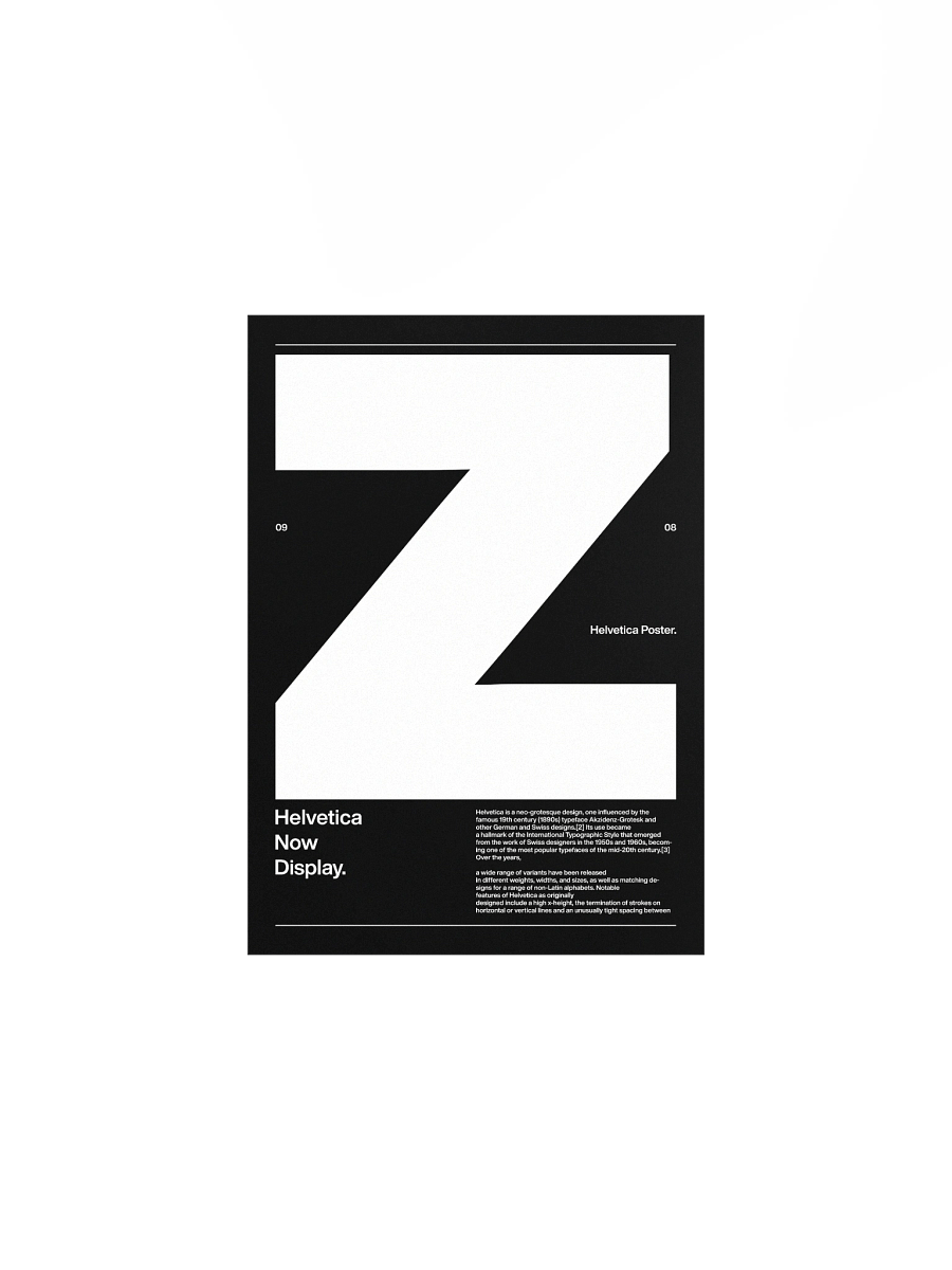 Helvetica Z Poster product image (2)