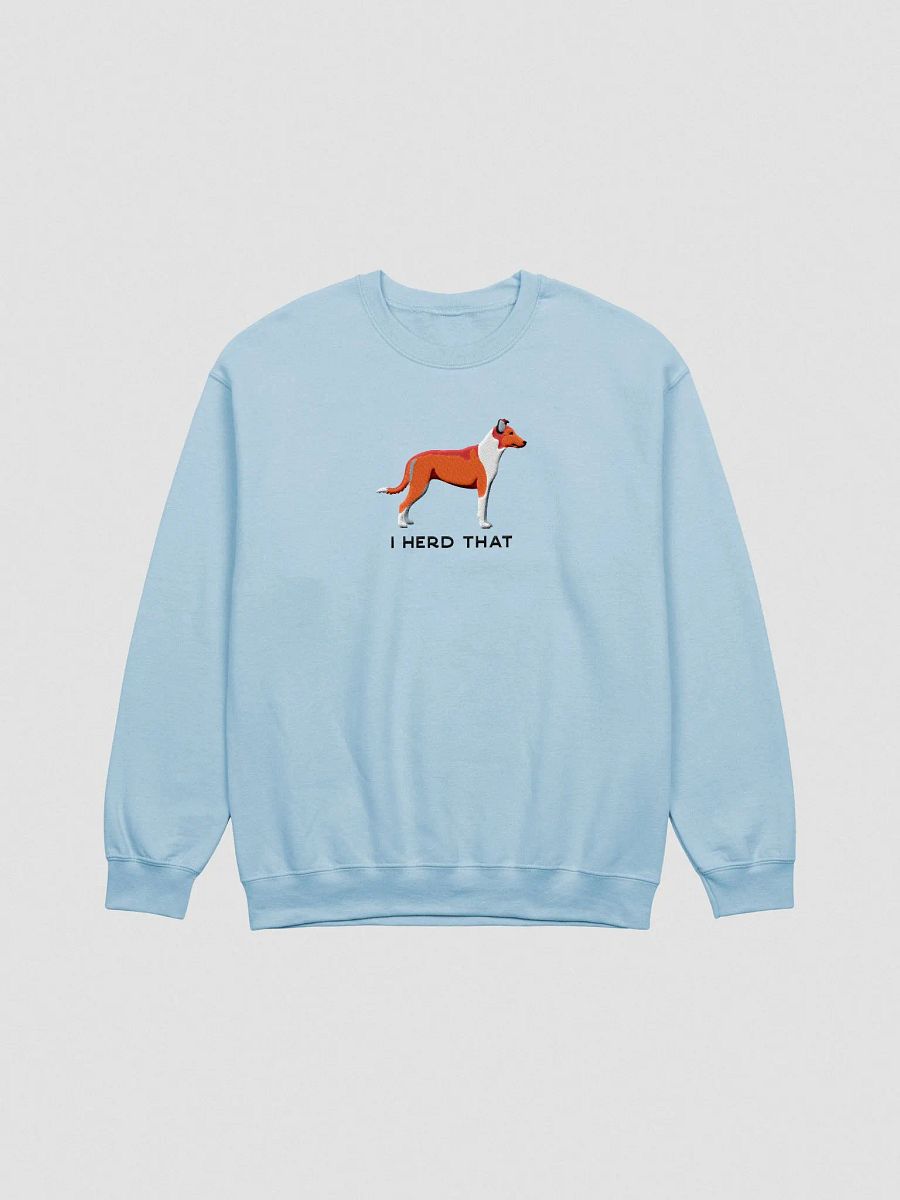 I Herd That Sweatshirt (Embroidered) of a Smooth Collie(Red) product image (4)