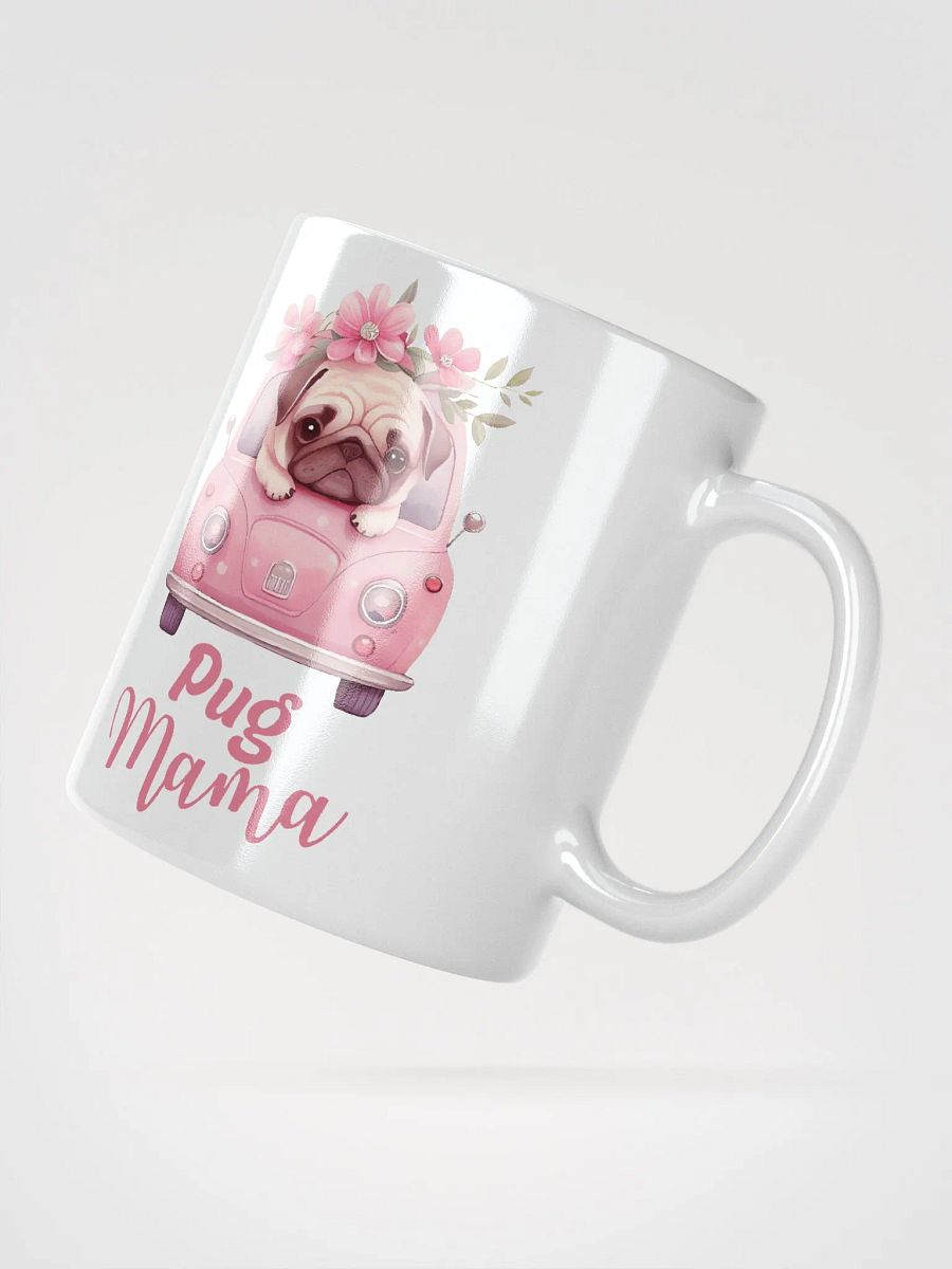 Pug Mama White Glossy Mug product image (3)