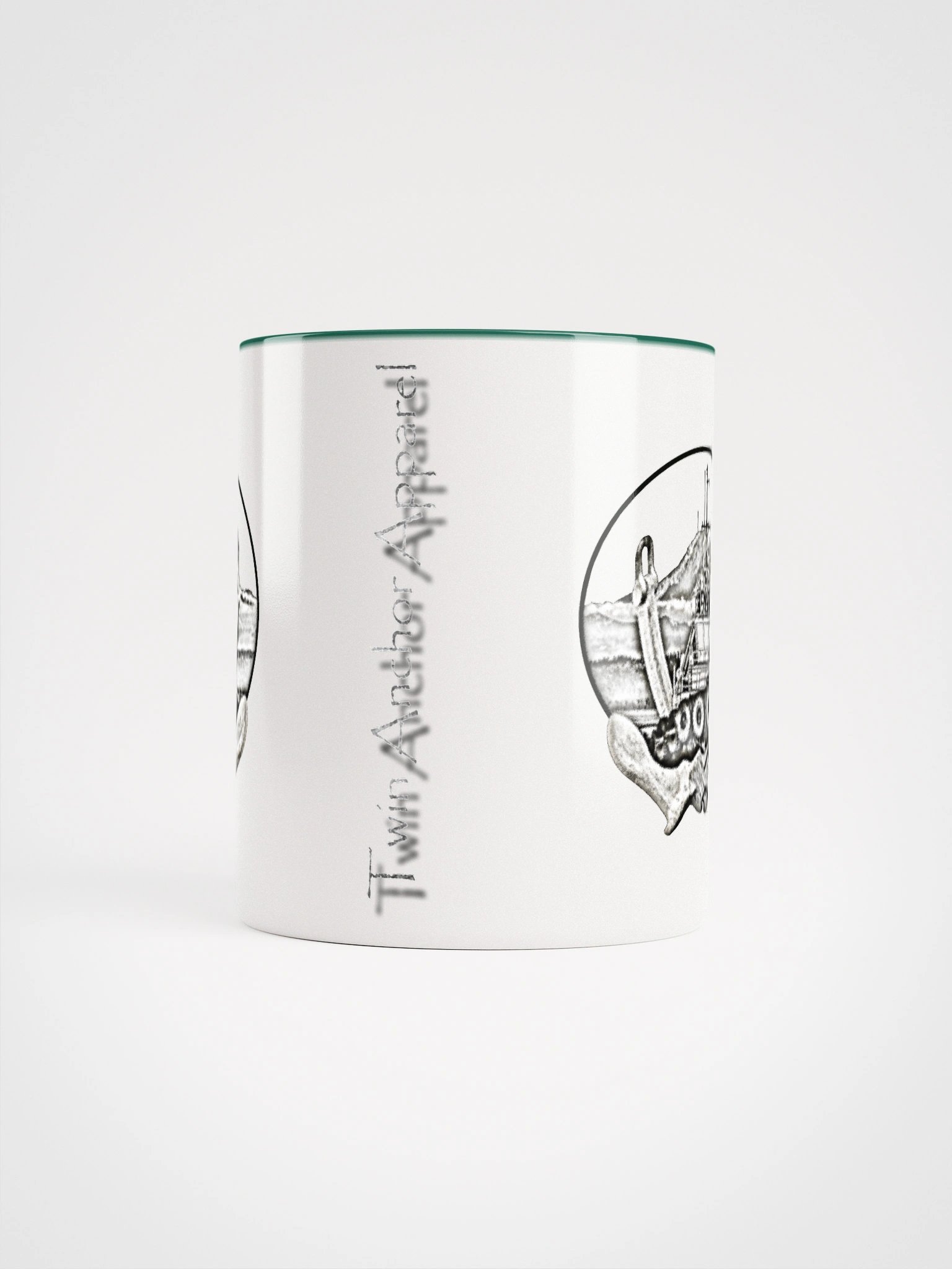 Twin anchor Mount Rainier Marshall Foss - Ancher Tug Mug 11oz & 15oz product image (5)