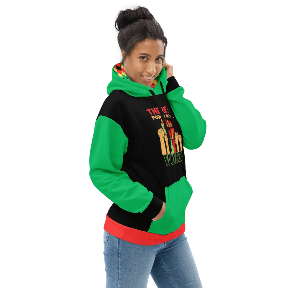 There Is Power In Word Color Block Hoodie product image (3)
