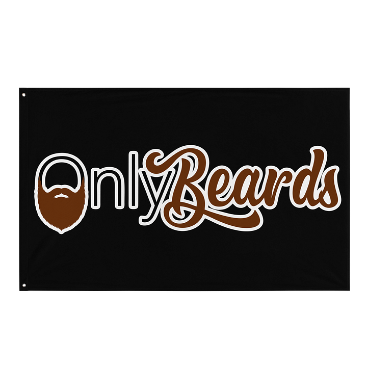 OnlyBeards Wall Flag product image (1)
