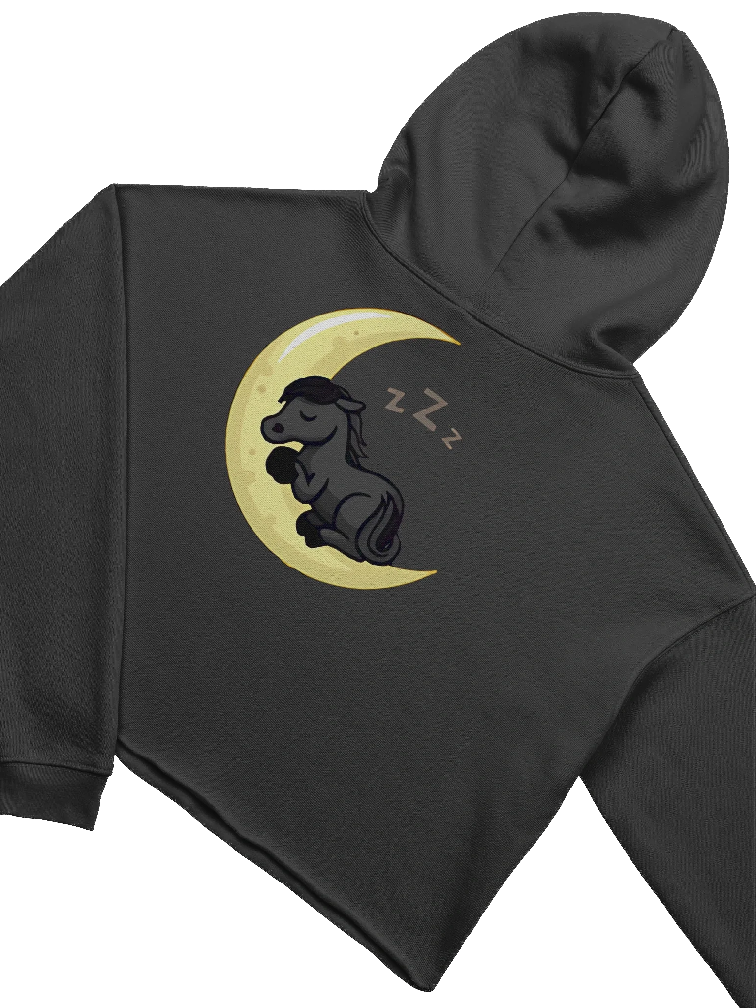 Sleepy Moon Fleece Crop Hoodie product image (4)