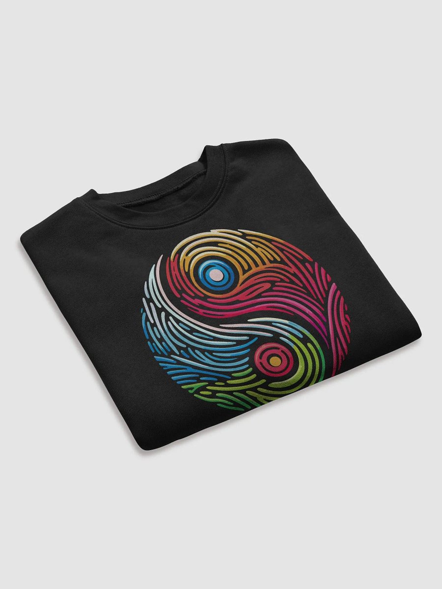 Vibrant Yin-Yang Fleece Crop Sweatshirt product image (13)