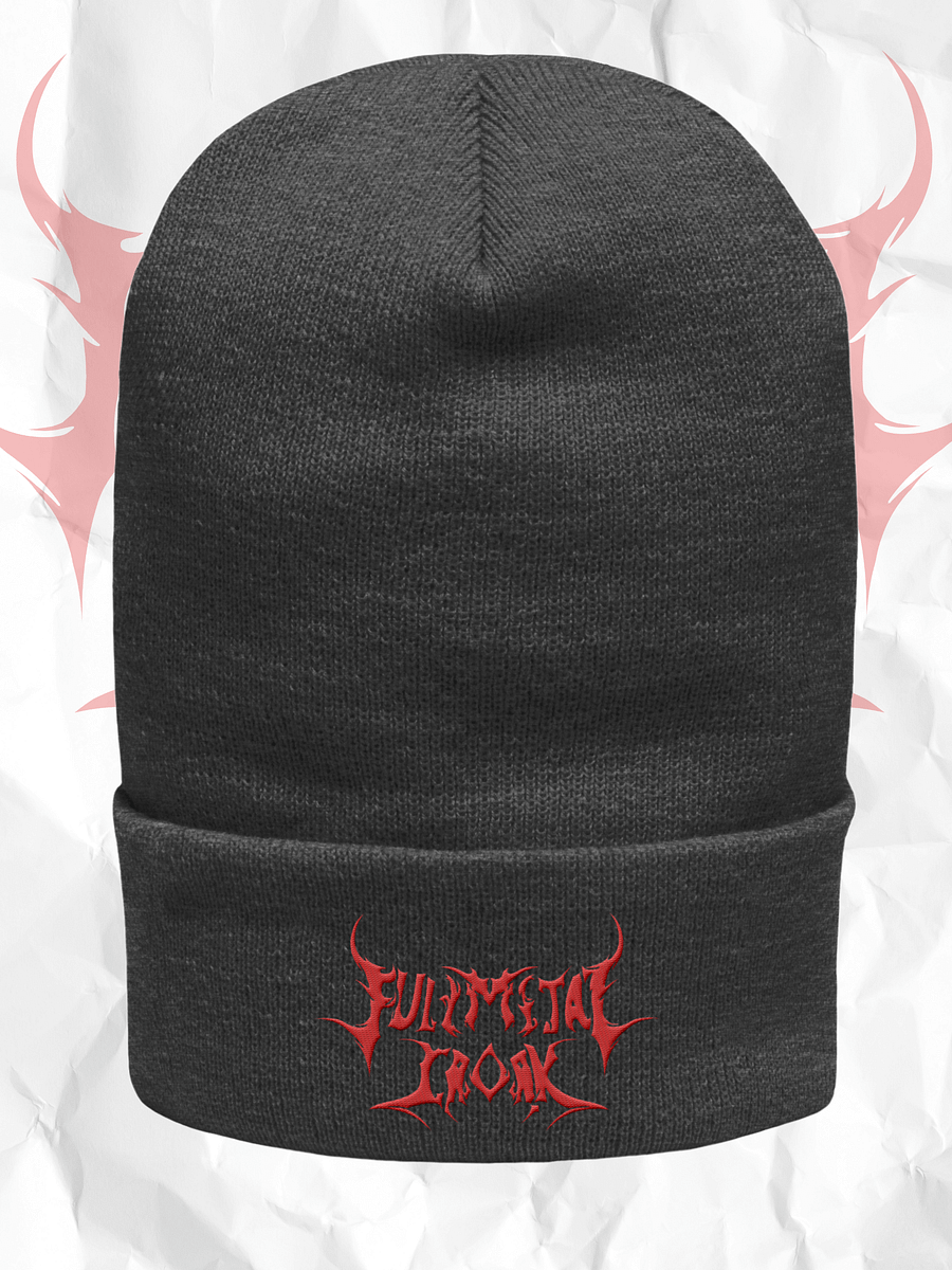 Croak Metal Embroidered Beanie product image (26)
