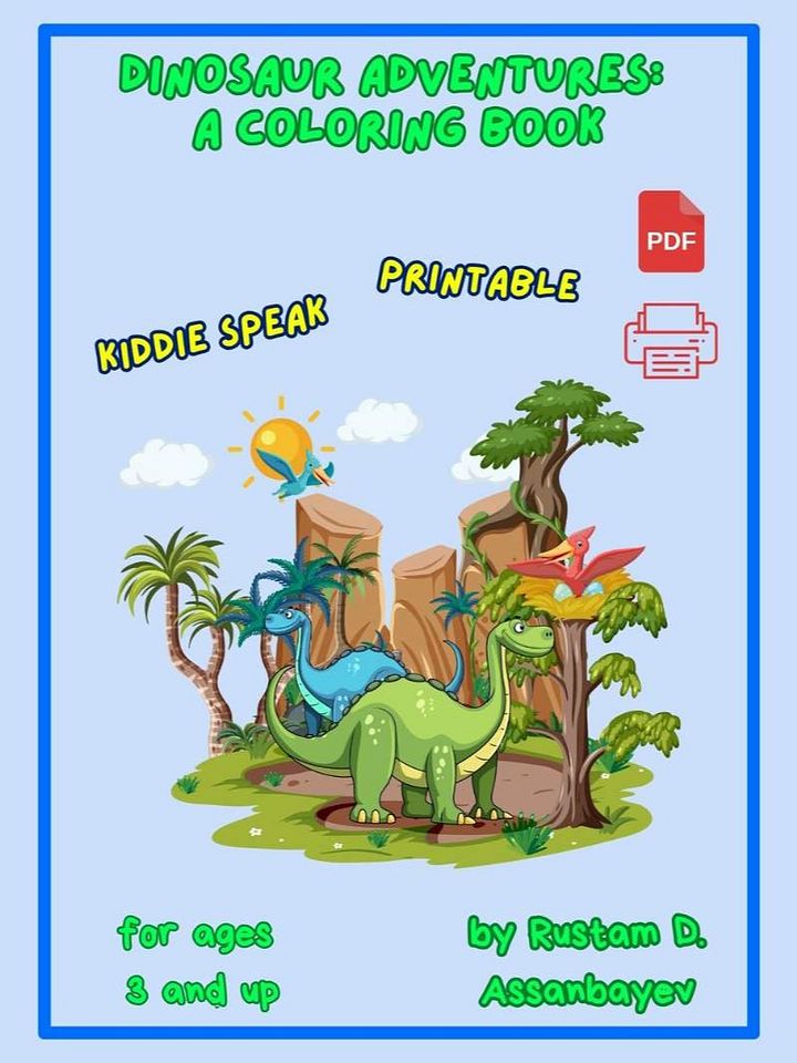 Dinosaur Adventures A Coloring Book product image (1)
