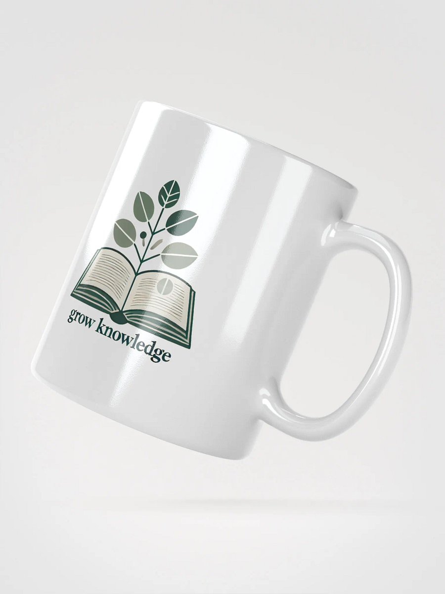 Grow Knowledge White Glossy Mug product image (4)