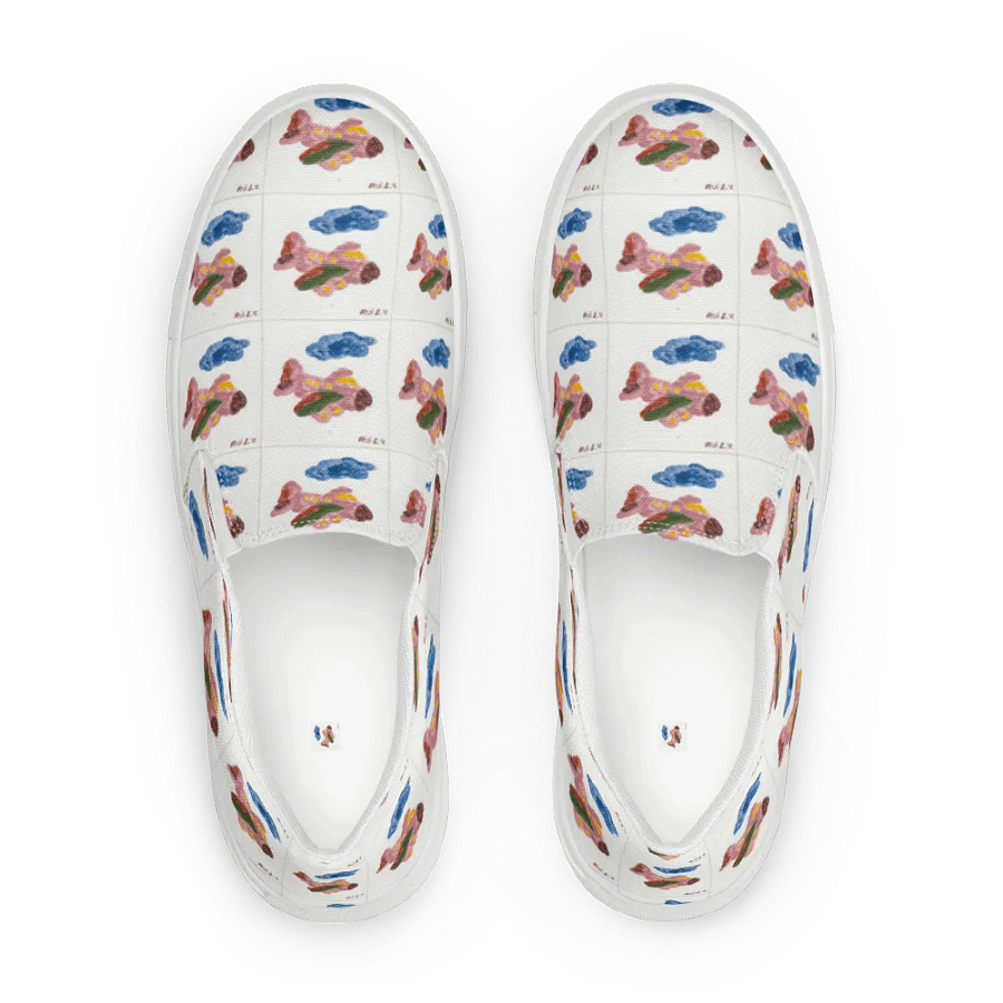 Kid Airplane (Women's Slip-On Canvas Shoes) product image (2)