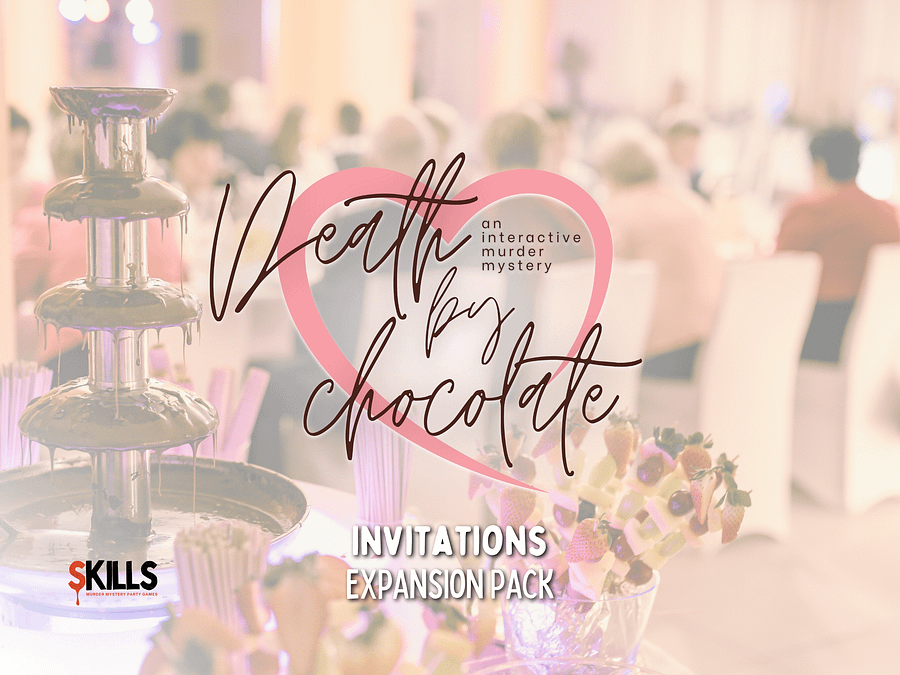 Death by Chocolate - A Valentine’s Murder Mystery - Invitations Add-On product image (1)