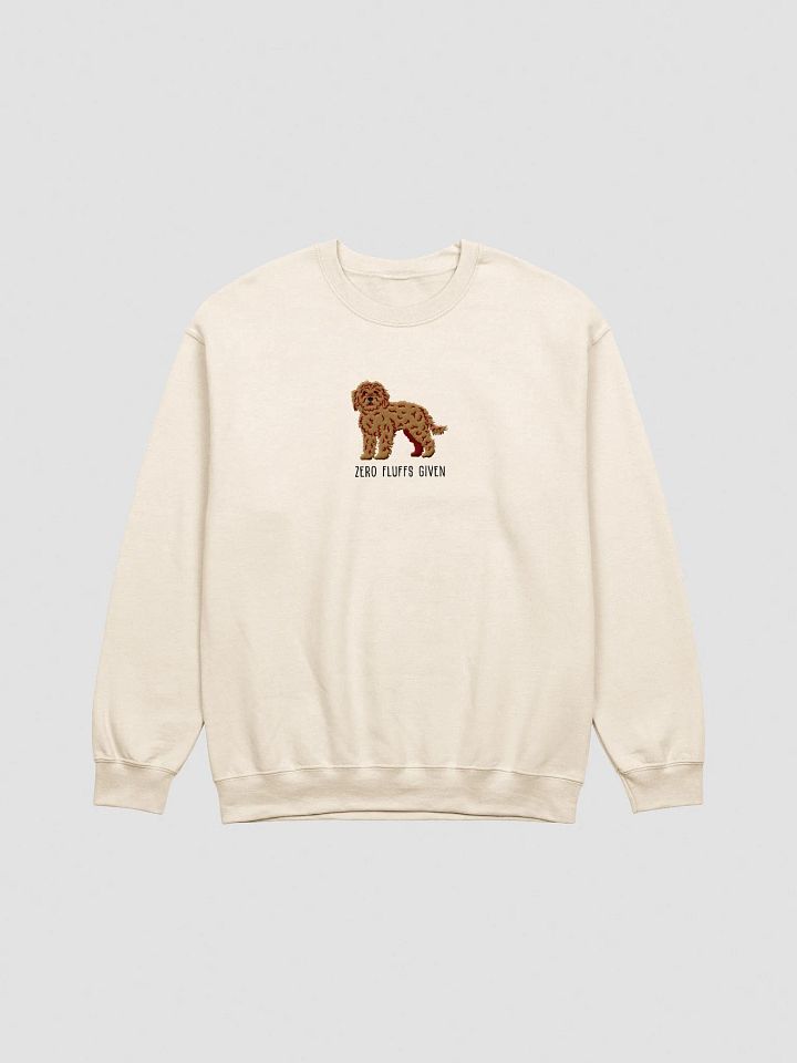 Zero Fluffs Given Sweatshirt (Embroidered) of a Cockapoo(Tan) product image (13)