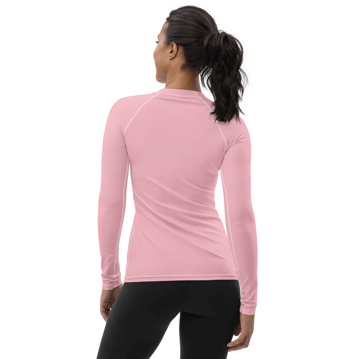 Plain Color Pink Rash Guard product image (2)