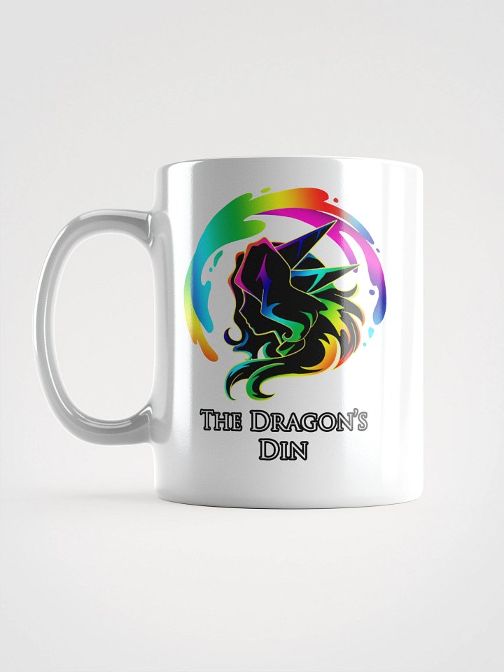 The Dragon's Din Logo Glossy Mug product image (2)