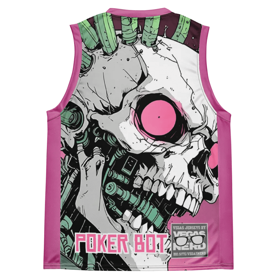 POKER BOT Cyber Skull BB Style Polyester Jersey product image (4)