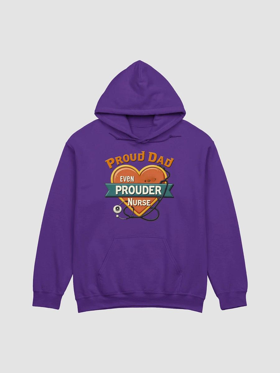 Proud Dad Even Prouder Nurse Heart Hoodie product image (1)