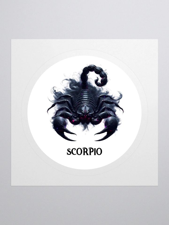 Mythical Scorpio Zodiac Round Sticker product image (1)