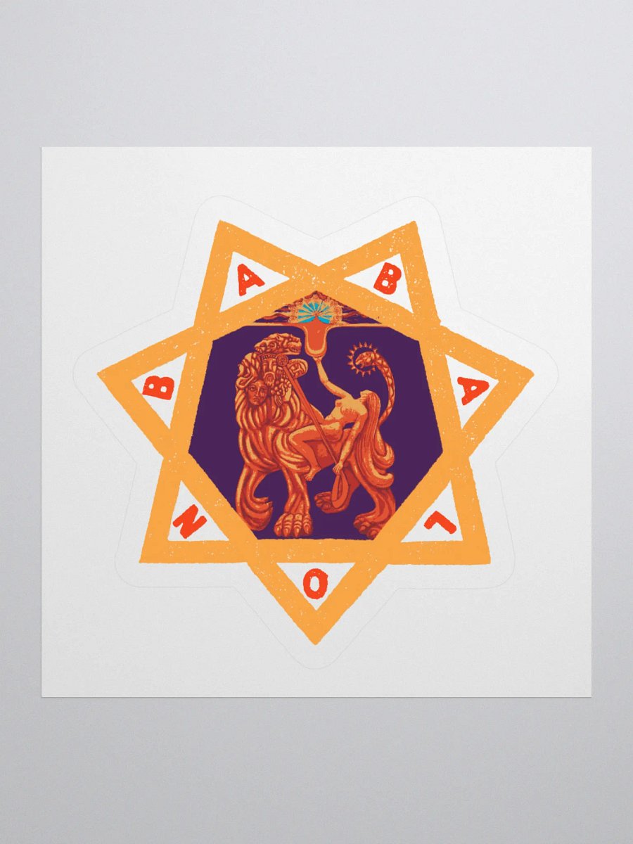 Scarlet and Purple Babalon Star Sticker product image (1)