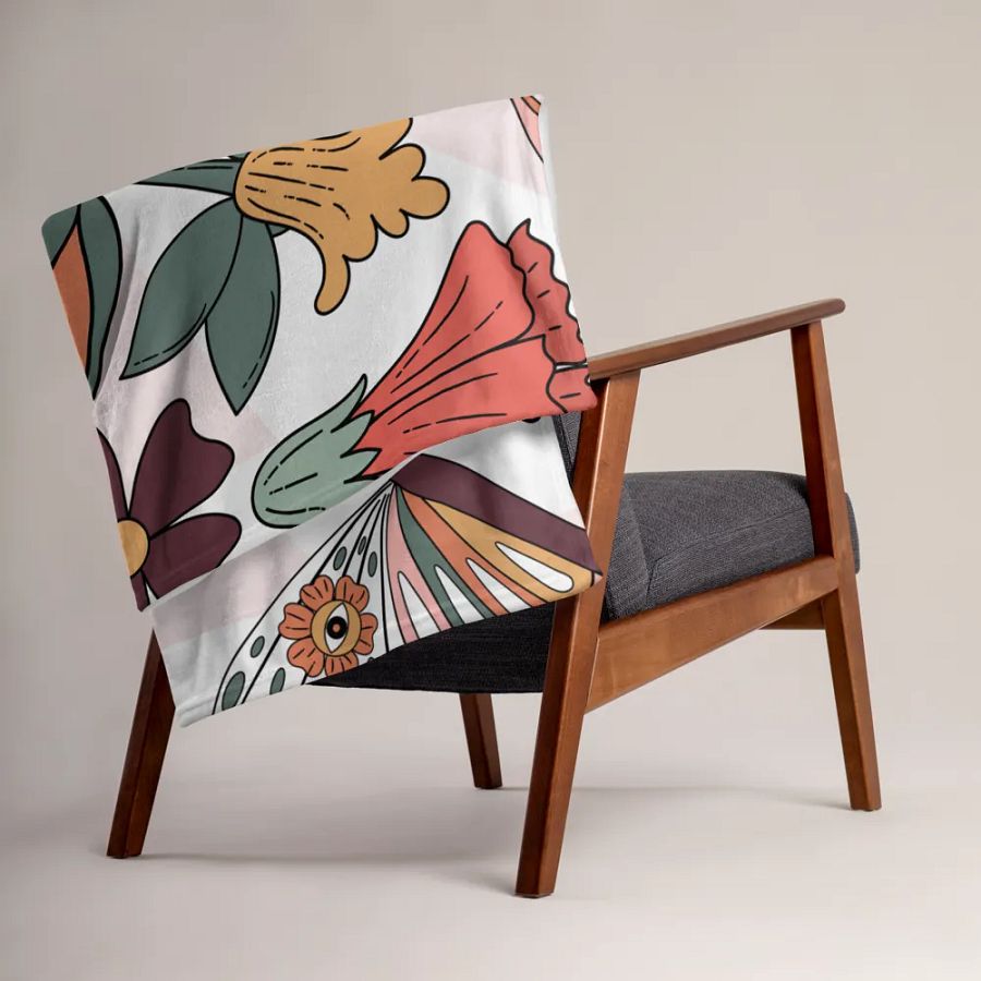 Fluttering Garden Throw Blanket product image (15)