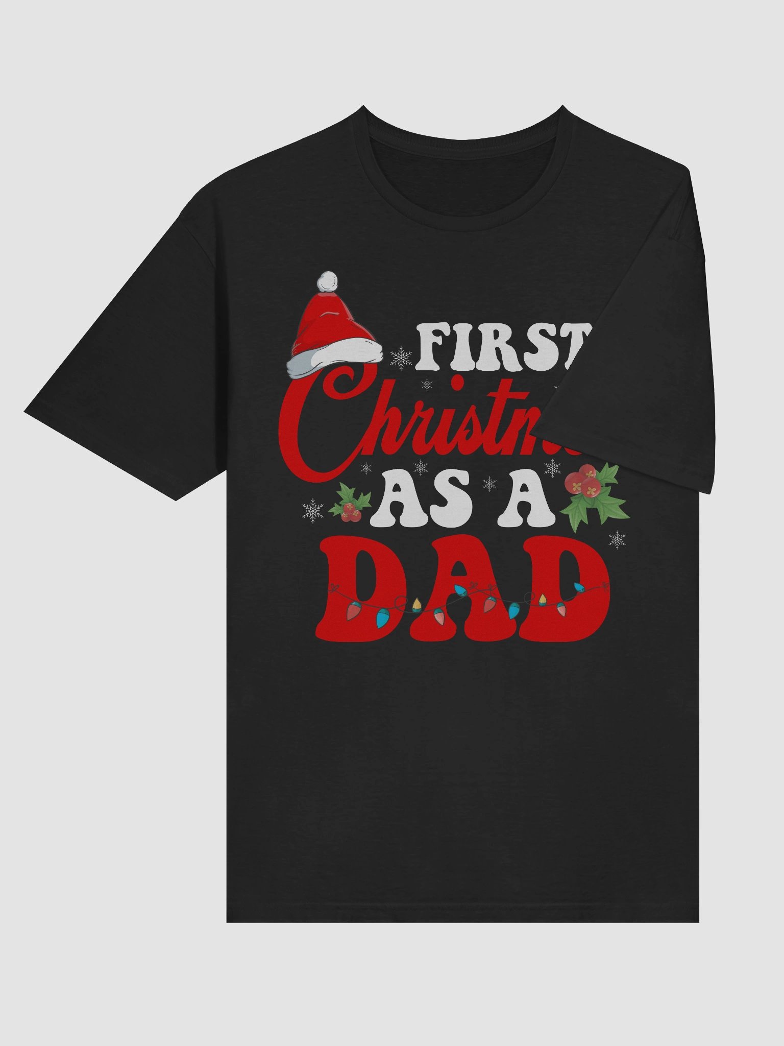First Christmas As A Dad Holiday Joy And Love Gifts For Dads T-shirt product image (6)
