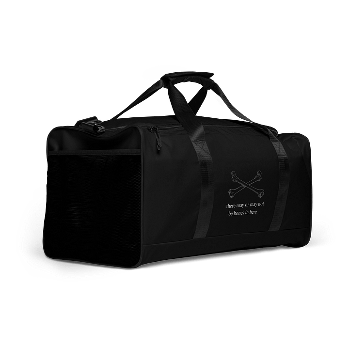there may or may not be bones in here... BLACK DUFFLE BAG product image (2)