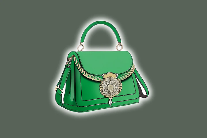 LUXURY BAGS - GREEN-ISH 12 CLIPART product image (2)