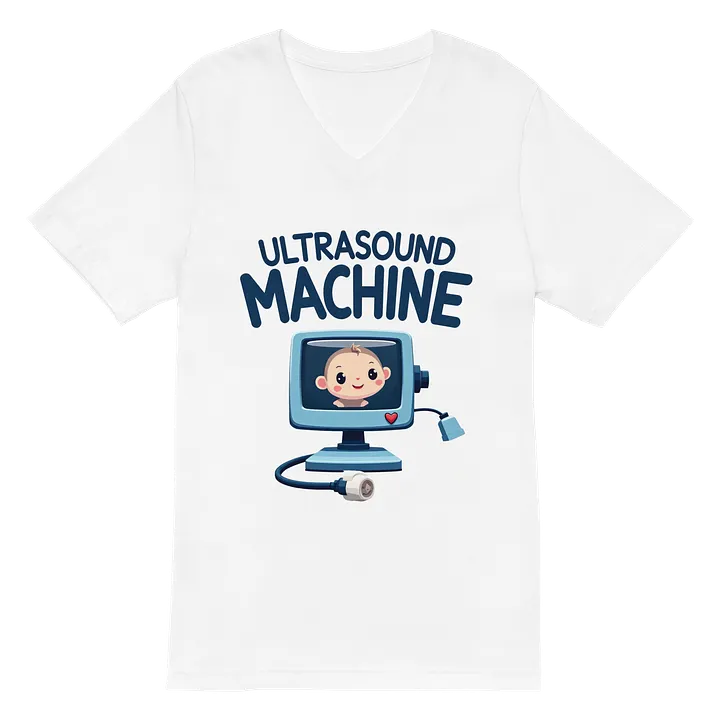 Joyful Baby Ultrasound Cartoon T-Shirt product image (2)