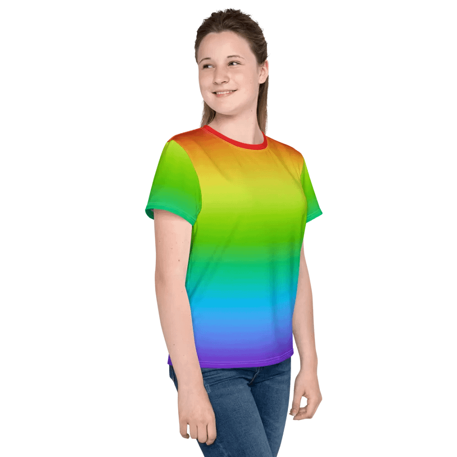 Rainbow Youth Crew Neck T-Shirt product image (8)