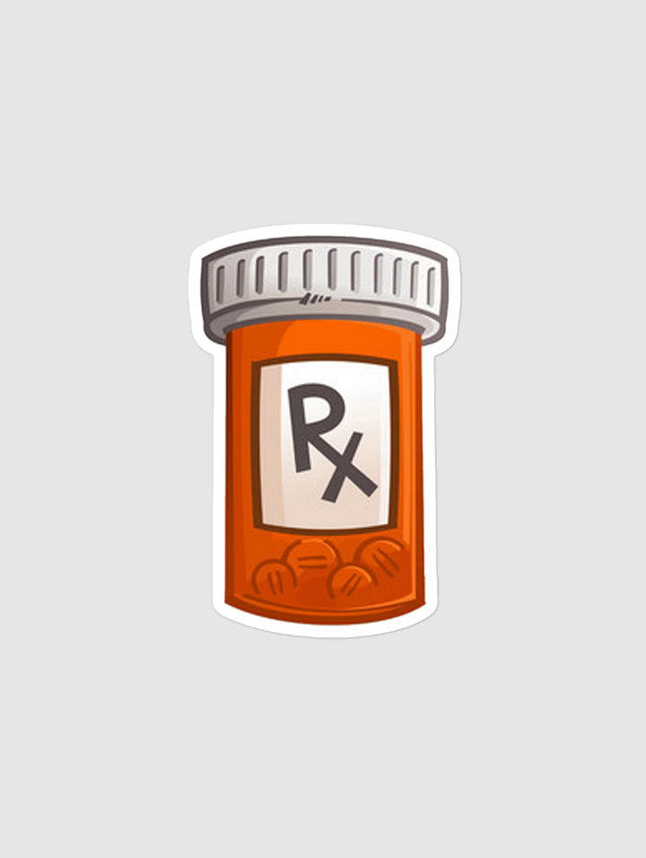 Pill Bottle - Bubble-free sticker product image (1)