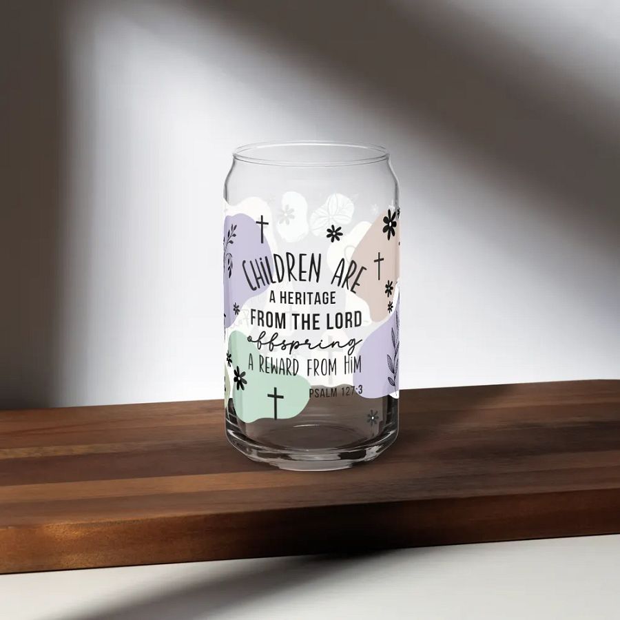 Godmother proposal gift with Bible verse with lid and straw product image (6)