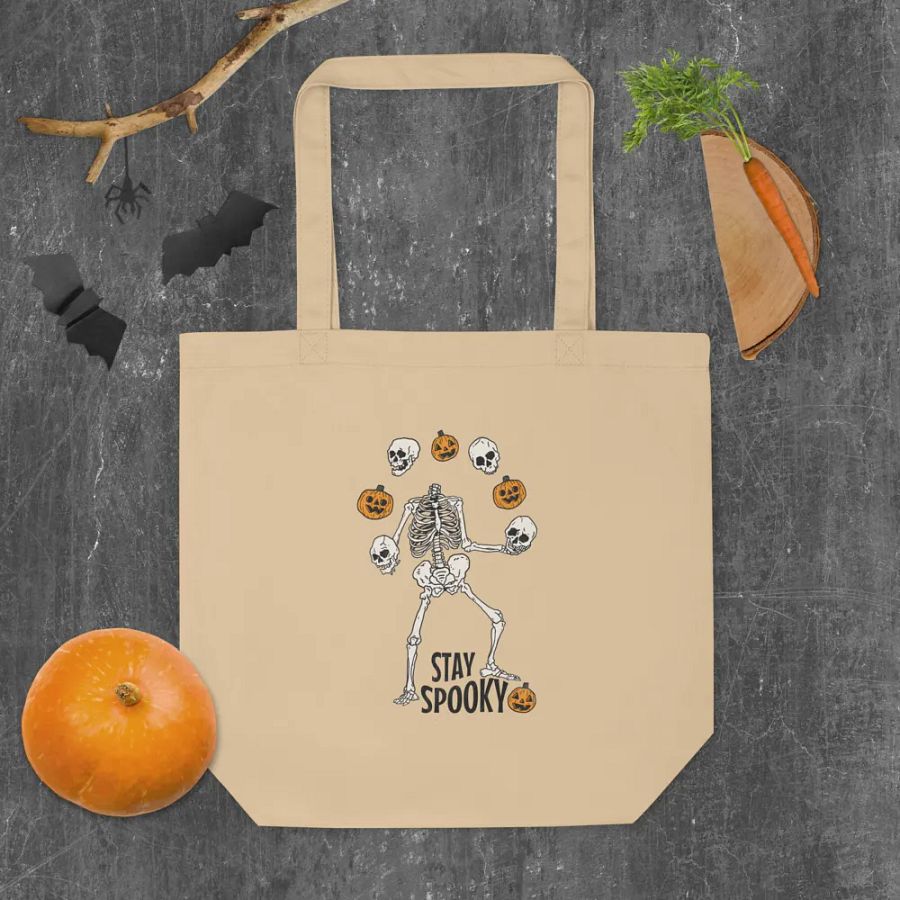 Spooky Skeleton Dance Eco Tote Bag product image (10)