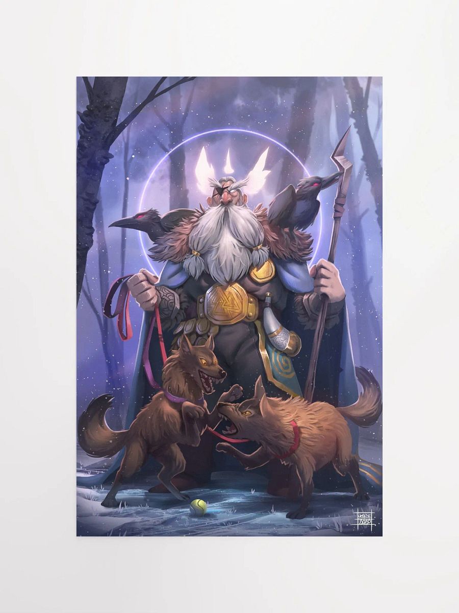 Odin and his dogs! - Print product image (10)