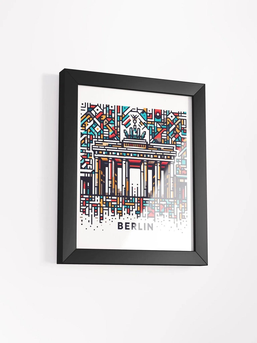 Framed High-Quality Matte Poster (in) | AI Design Berlin city product image (5)