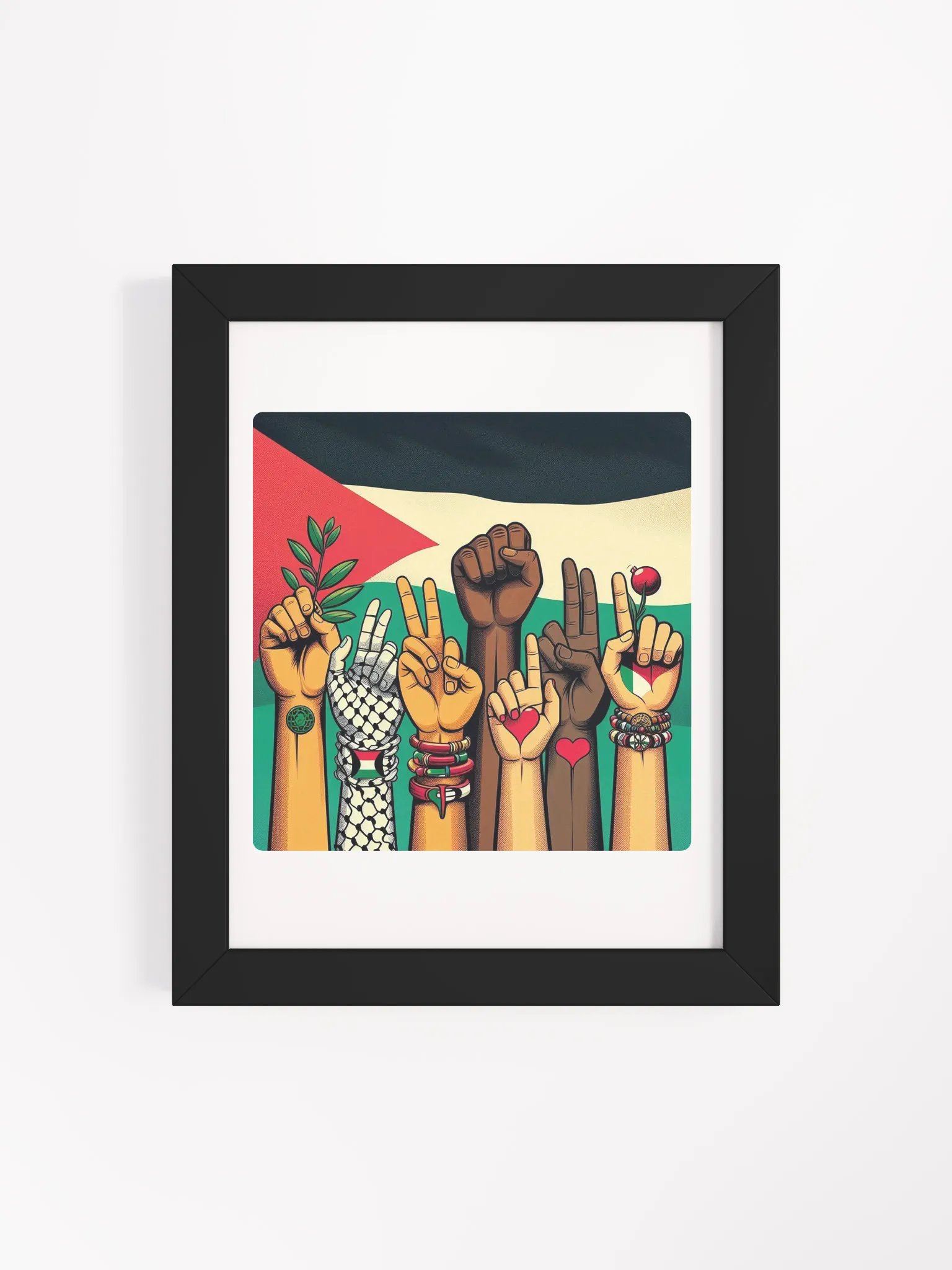 Unity in Diversity Framed Poster | free palestine product image (99)