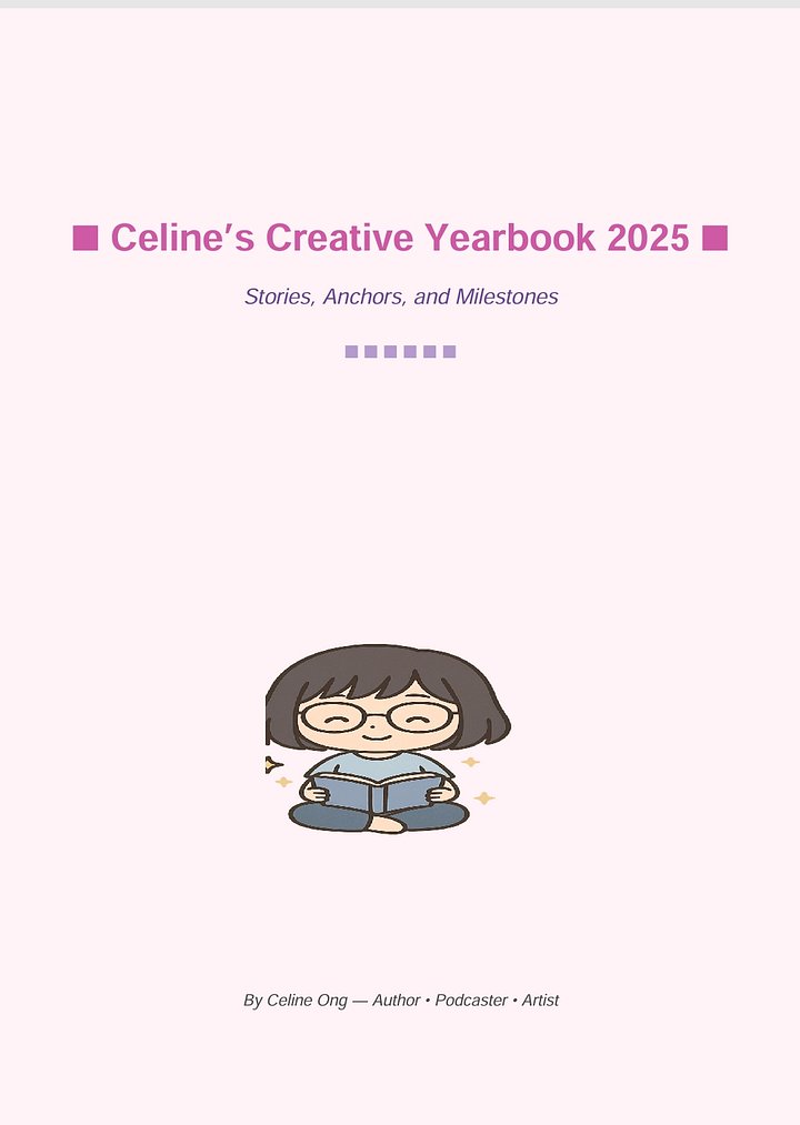 Celine’s Creative Yearbook 2025 – Illustrated Edition with Chibi Cover product image (1)