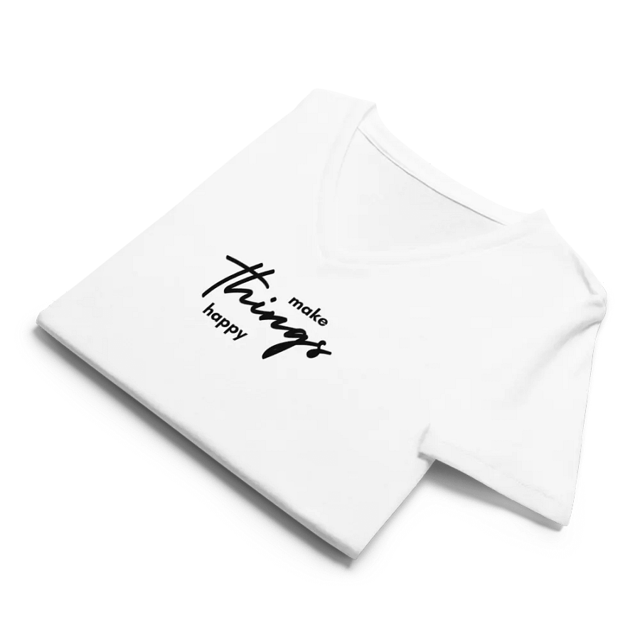 'Make Things Happy' Women's V-Neck Tee product image (36)