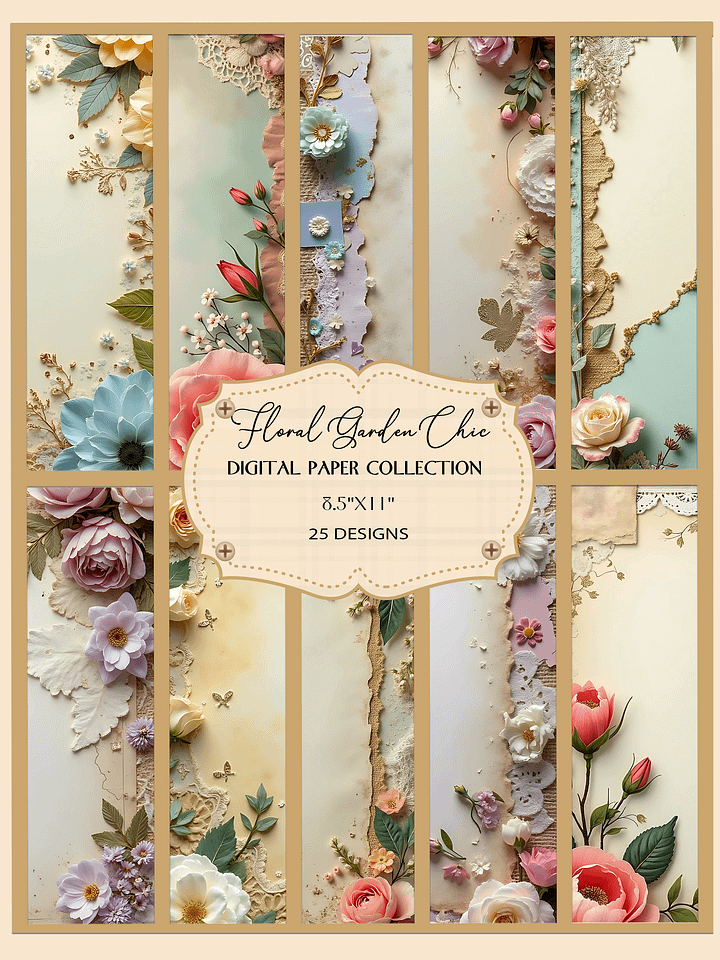 Floral Garden Chic Digital Art Collection product image (1)