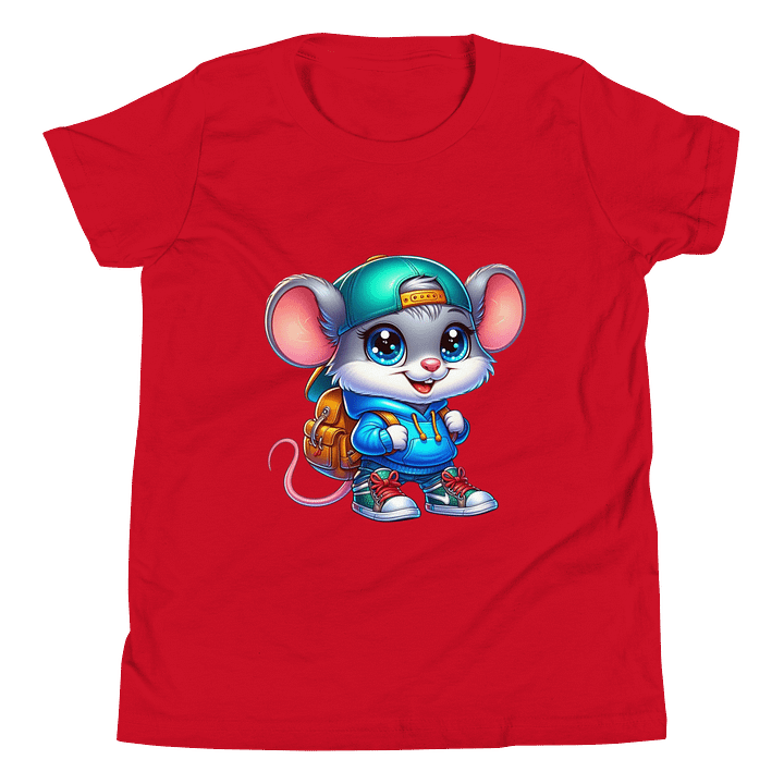 Cheerful Mouse Youth T-Shirt product image (2)