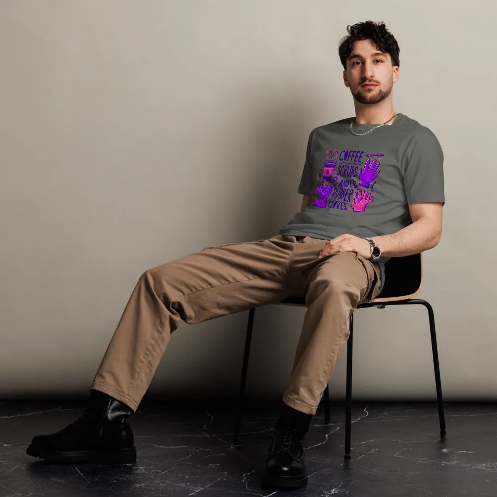 Coffee, Scrubs & Gloves Unisex Tee product image (6)