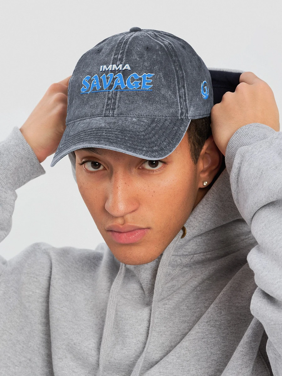 Imma Savage Demin Dad Hat product image (20)