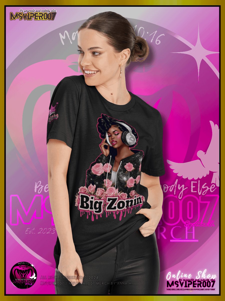 T-Shirt [BZ] - MsViper007's "Big Zonin' By Anna H. (A1)" Cozy Womens T-Shirt product image (4)