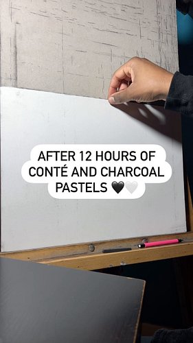 After 12 hours! ^_^
Charcoal and Conté WIP ✏️
#art #fyp #foryourpage #conte #charcoal #shortswithcamilla #creativeideas #port...