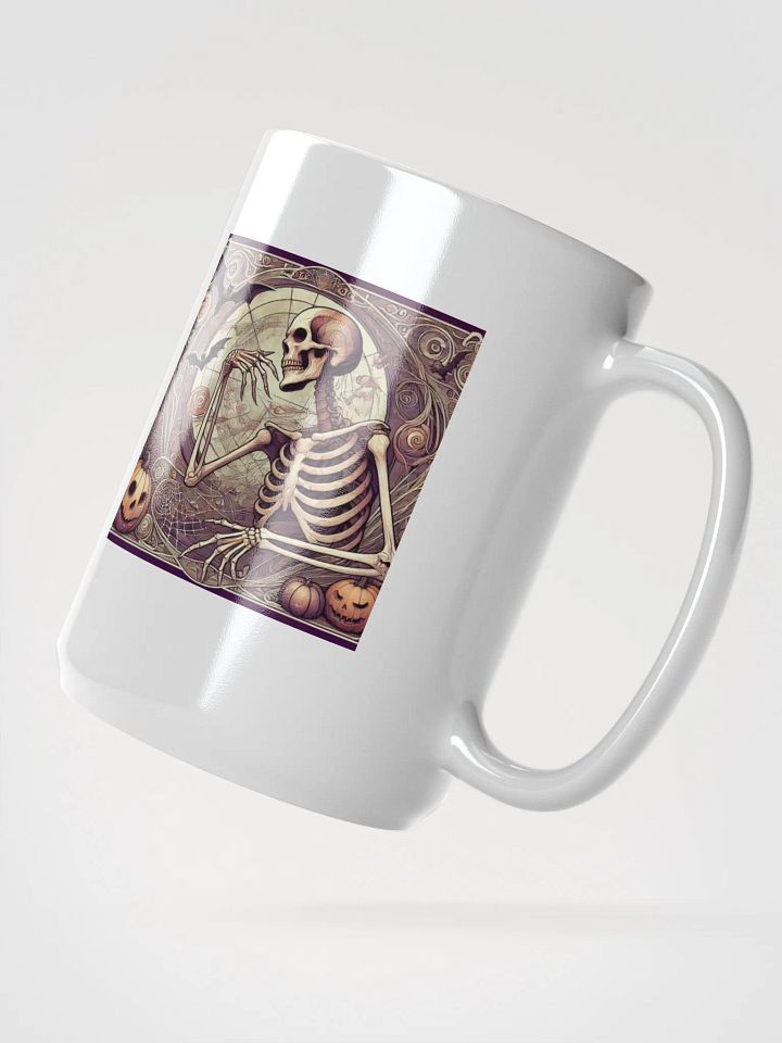 Art Nouveau Skeleton Coffee Mug - Gothic Elegance for Every Sip product image (2)