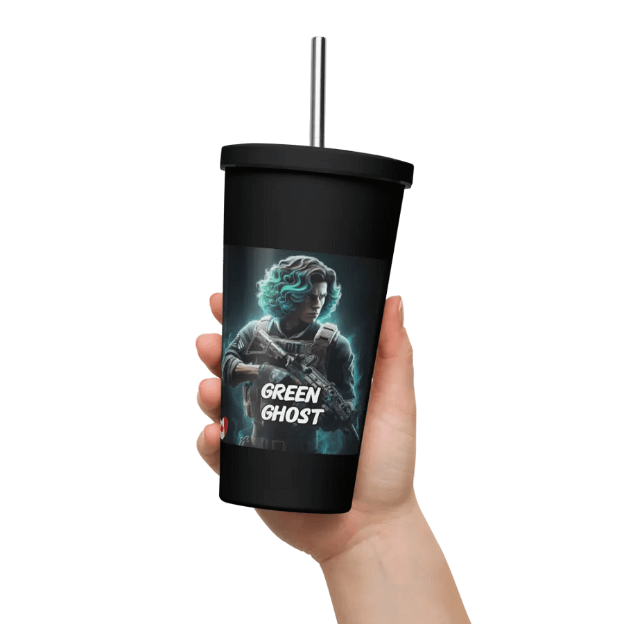 GREENGHOT- Stainless Steel cup with straw product image (11)