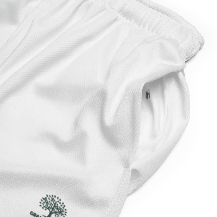 Graphic Grove White Recycled Unisex Mesh Shorts product image (5)