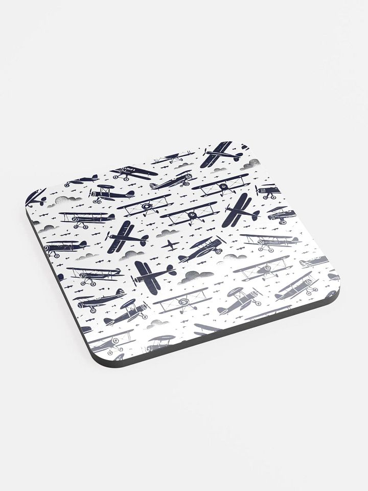 Aviation Scatter Glossed Cork Coaster product image (2)