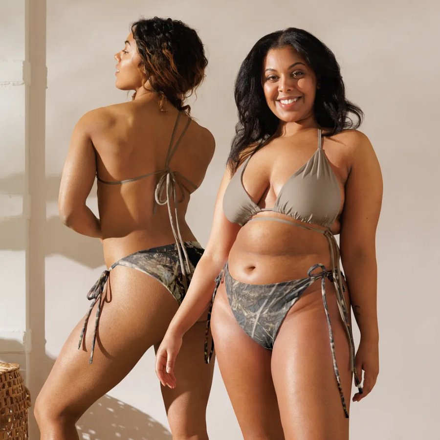 Recycled String Bikini Bottom - Dead Split - It Happennnns Camo product image (3)