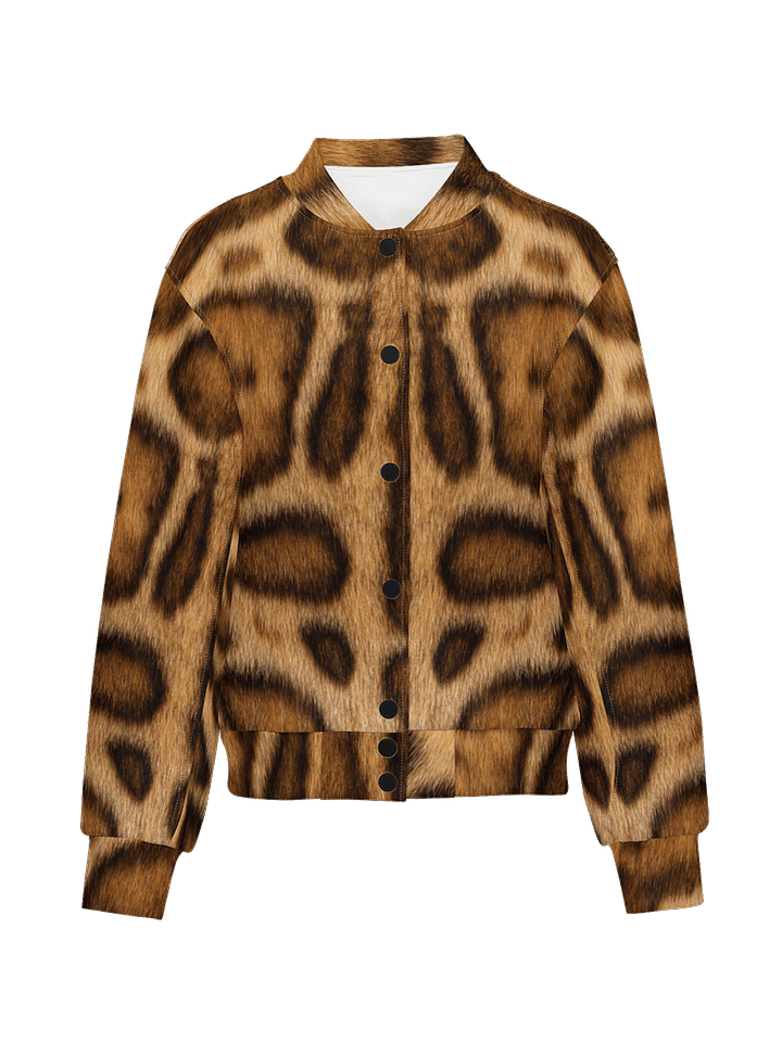 Rosetted Bengal Cat Premium Bomber Jacket (Unisex) product image (1)