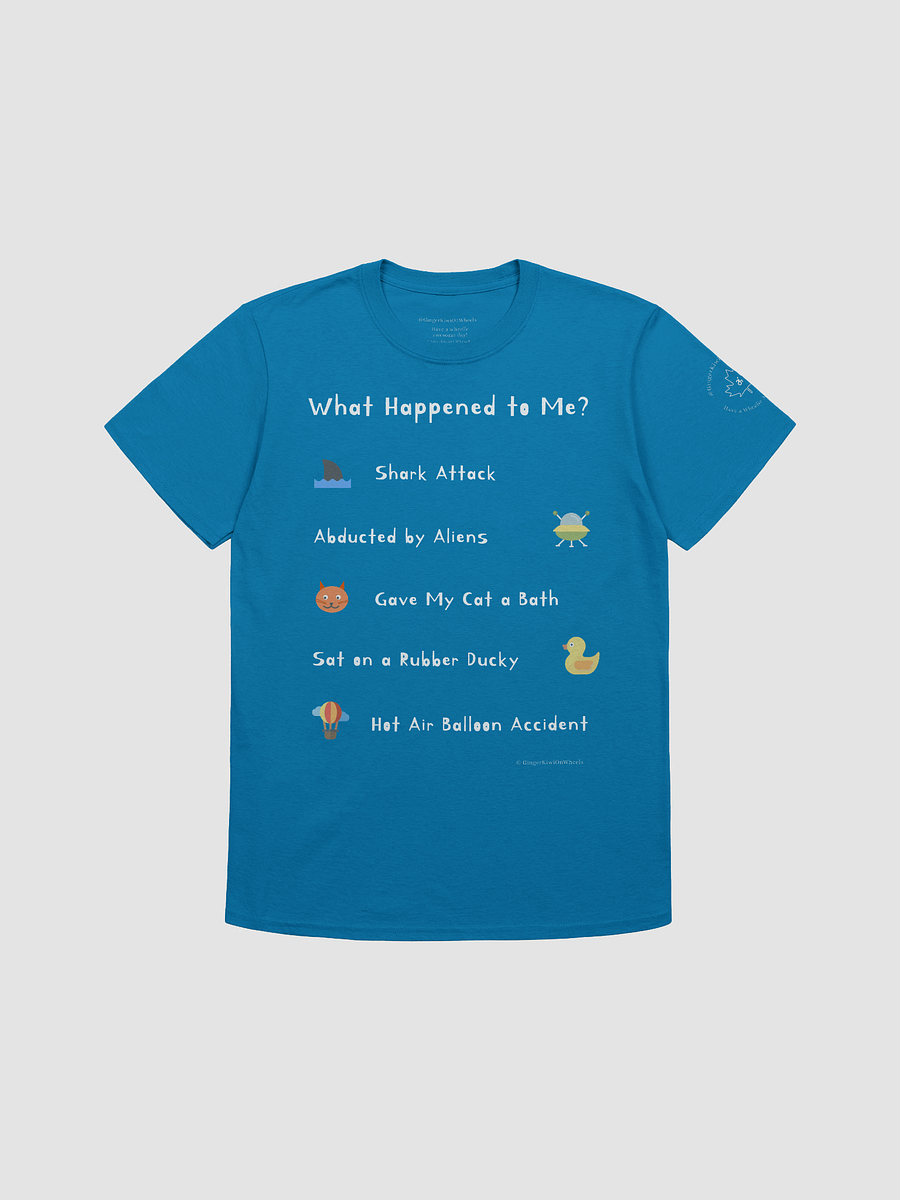 WHAT HAPPENED TO ME ? (2025 Edition): Unisex Softstyle T-shirt, Sapphire Blue product image (1)